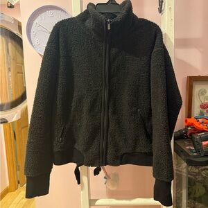 Women's Black Teddy/Sherpa Jacket